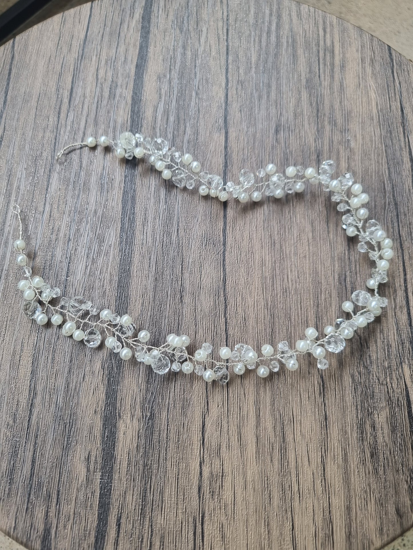 Crystal Pearl Hair Piece